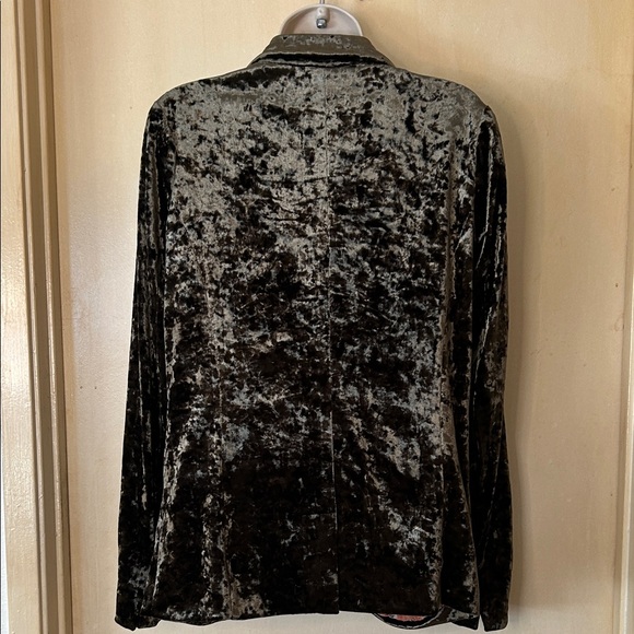 Sanctuary Crushed Velvet Moss Green Blazer size S - Picture 6 of 11
